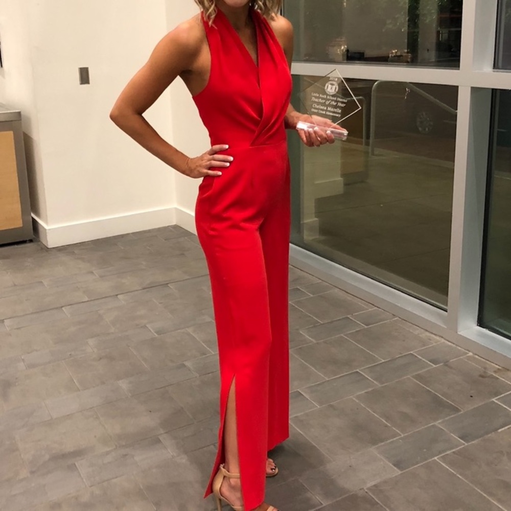 Antonio Melani Red Jumpsuit